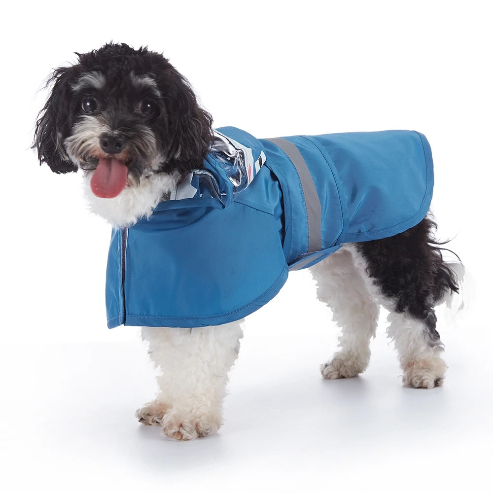 Fashionable Reflective Pet Dog Raincoat