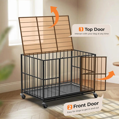 48 Inch Heavy Duty Dog Crate Steel