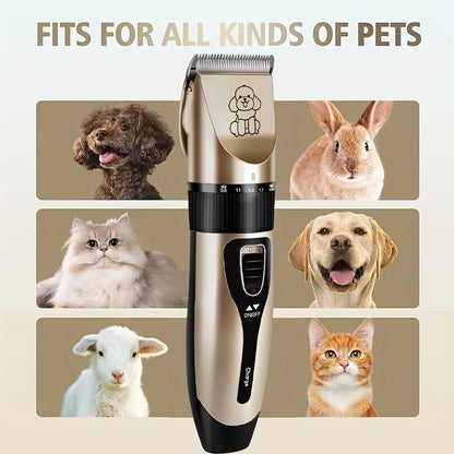 Professional USB Rechargeable Pet Grooming Tool Set
