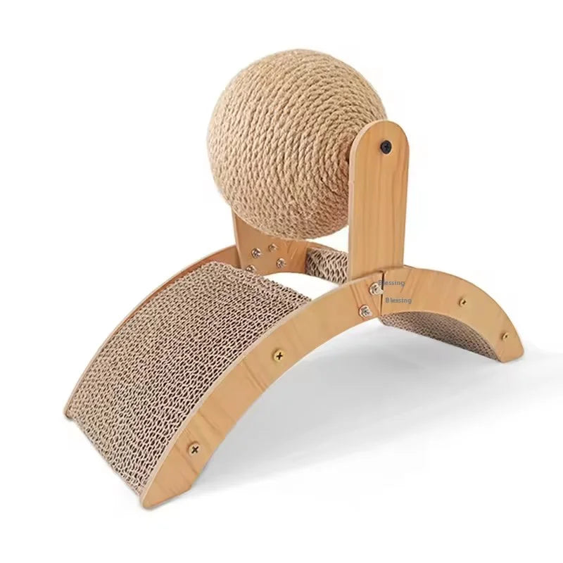 Wooden 2 in 1 Cat Scratcher Ferris Wheel