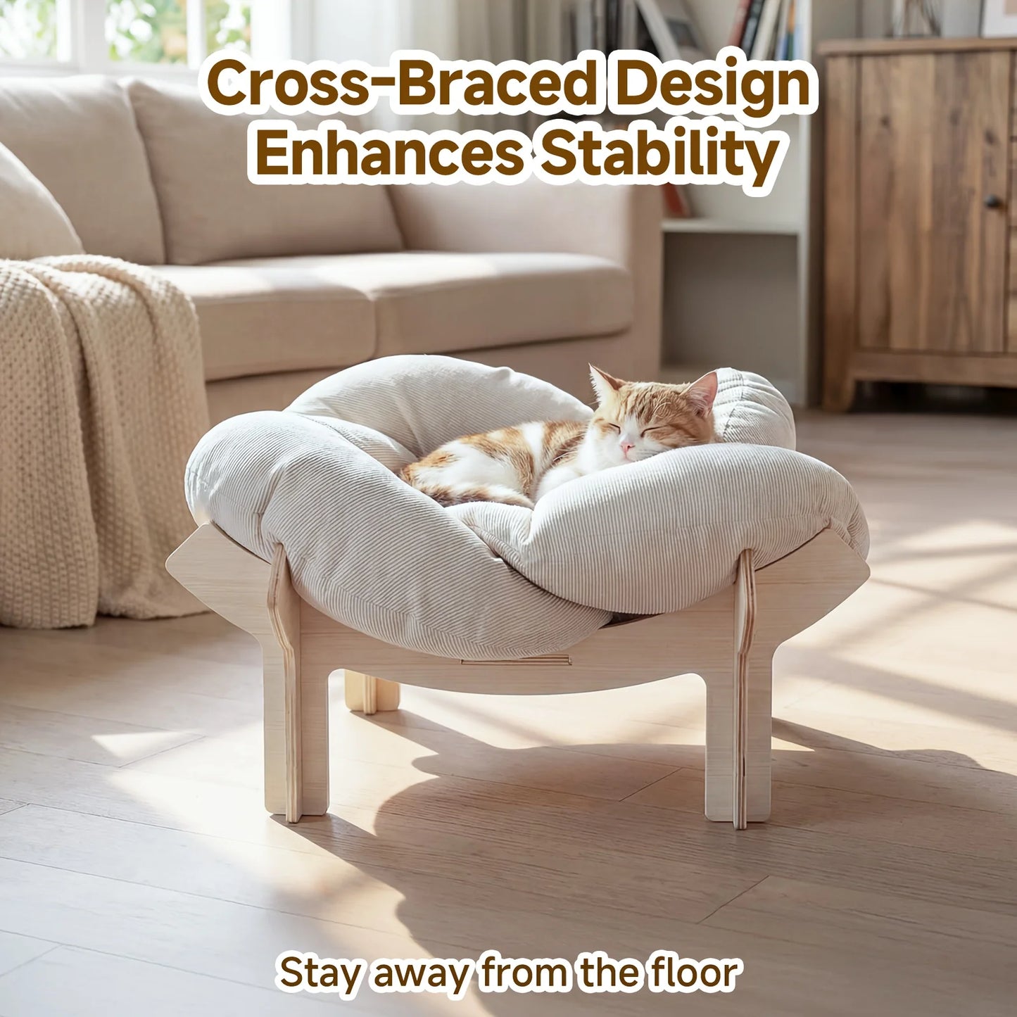 Flower Shaped Pet Bed for Cats & Small Dogs