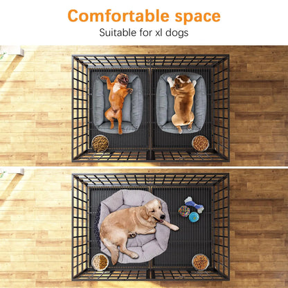Heavy Duty Dog Crate for Large, Medium & Small Dogs