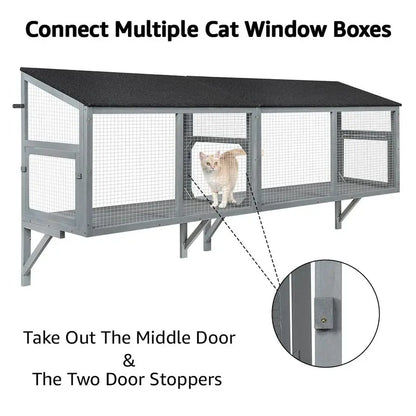 Cat Catio, Window Box Enclosure for Indoor Cats