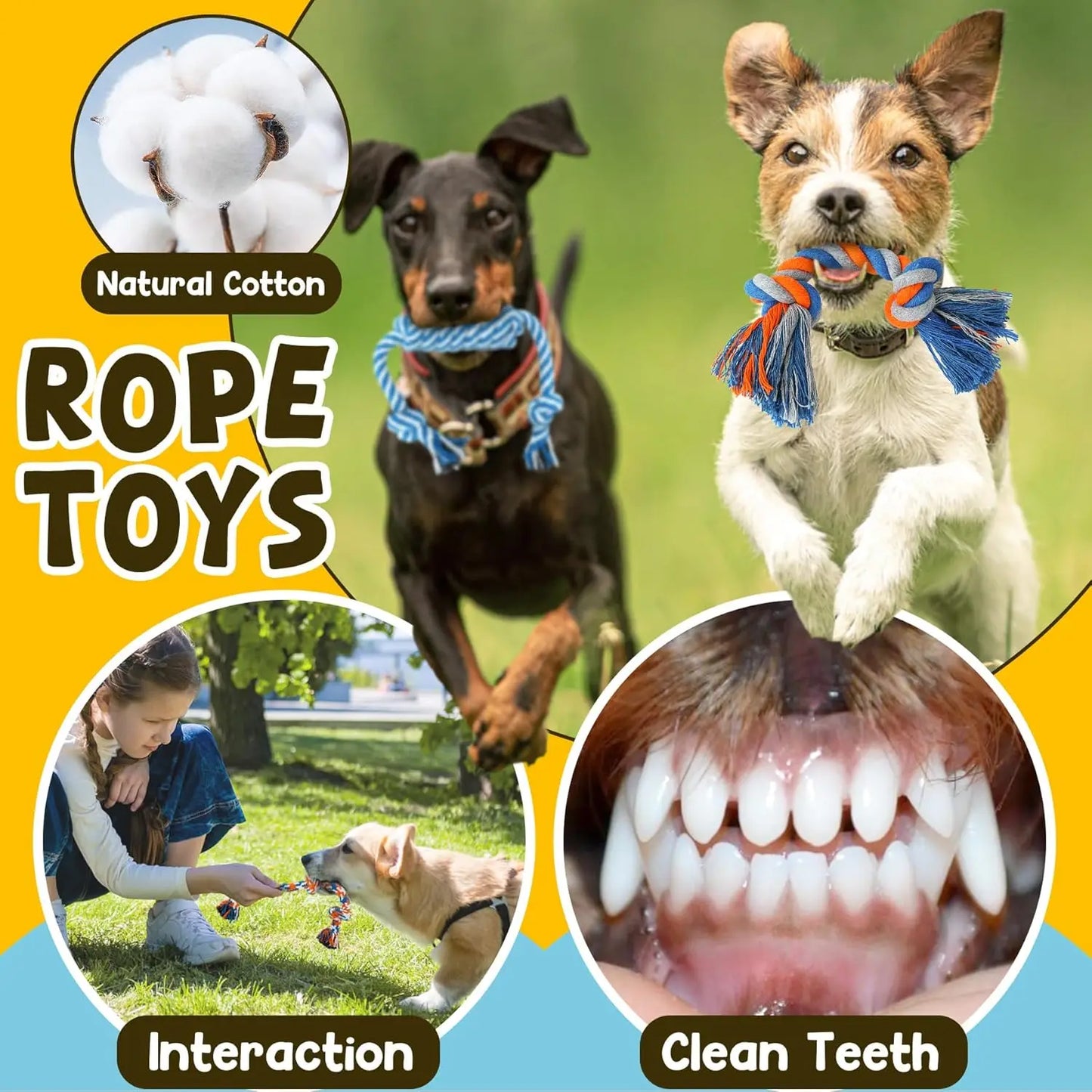 9 Pack Puppy Toys for Teething