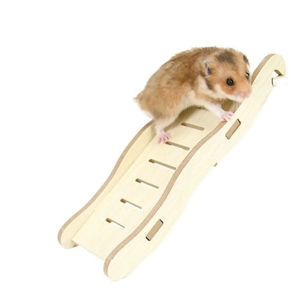 Wooden Hamster Ladder Suspension Bridge