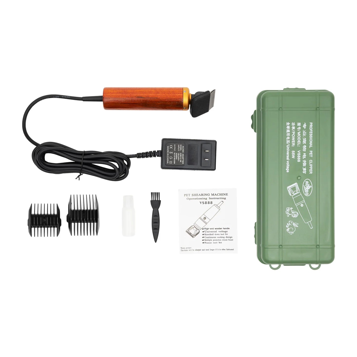 55W 8000rpm Professional Pet Clipper