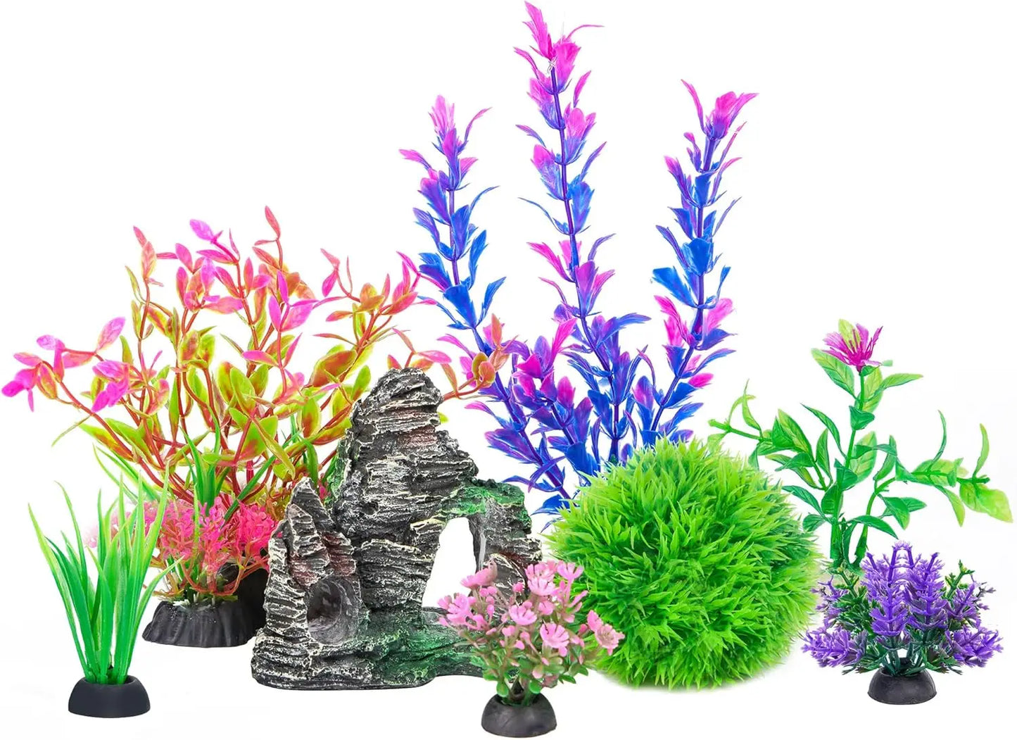 Artificial Aquarium Plants and Rocks