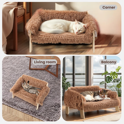 Plush Cat Sofa Bed