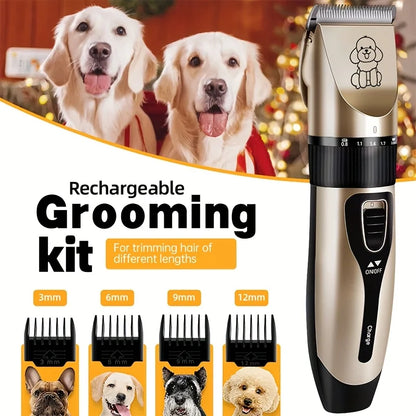 Professional USB Rechargeable Pet Grooming Tool Set