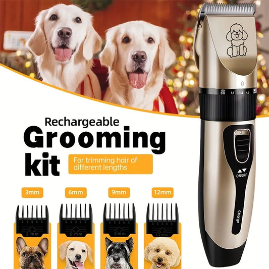 Professional USB Rechargeable Pet Grooming Tool Set
