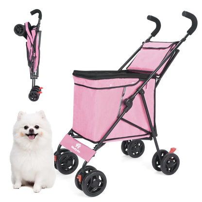 4 Wheels Dog Stroller