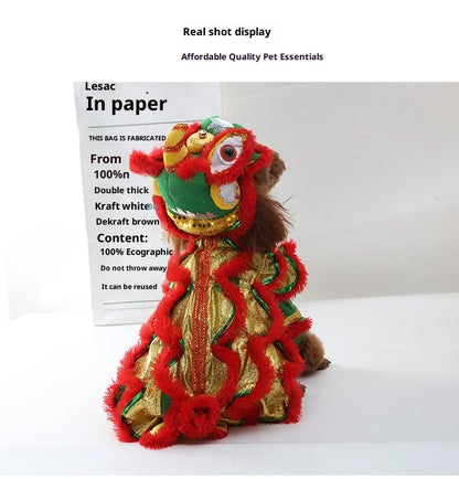 Chinese Style Chinese  Pet Outfits for Cats Dogs