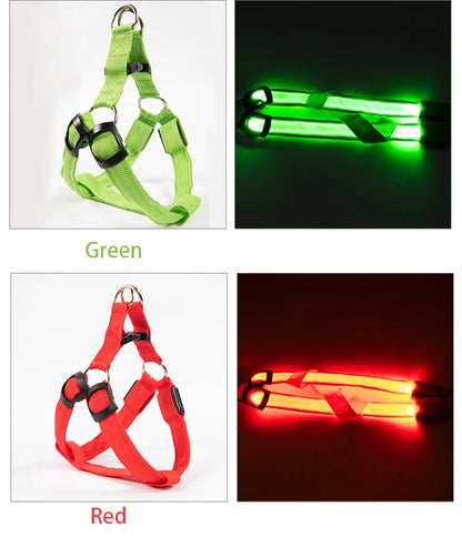 Adjustable LED Dog Harness