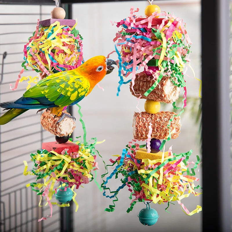 Assorted Hanging Cage Bird Chewing Rack Toys