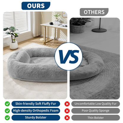 Orthopedic Faux Fur  Oversized Dog Bed