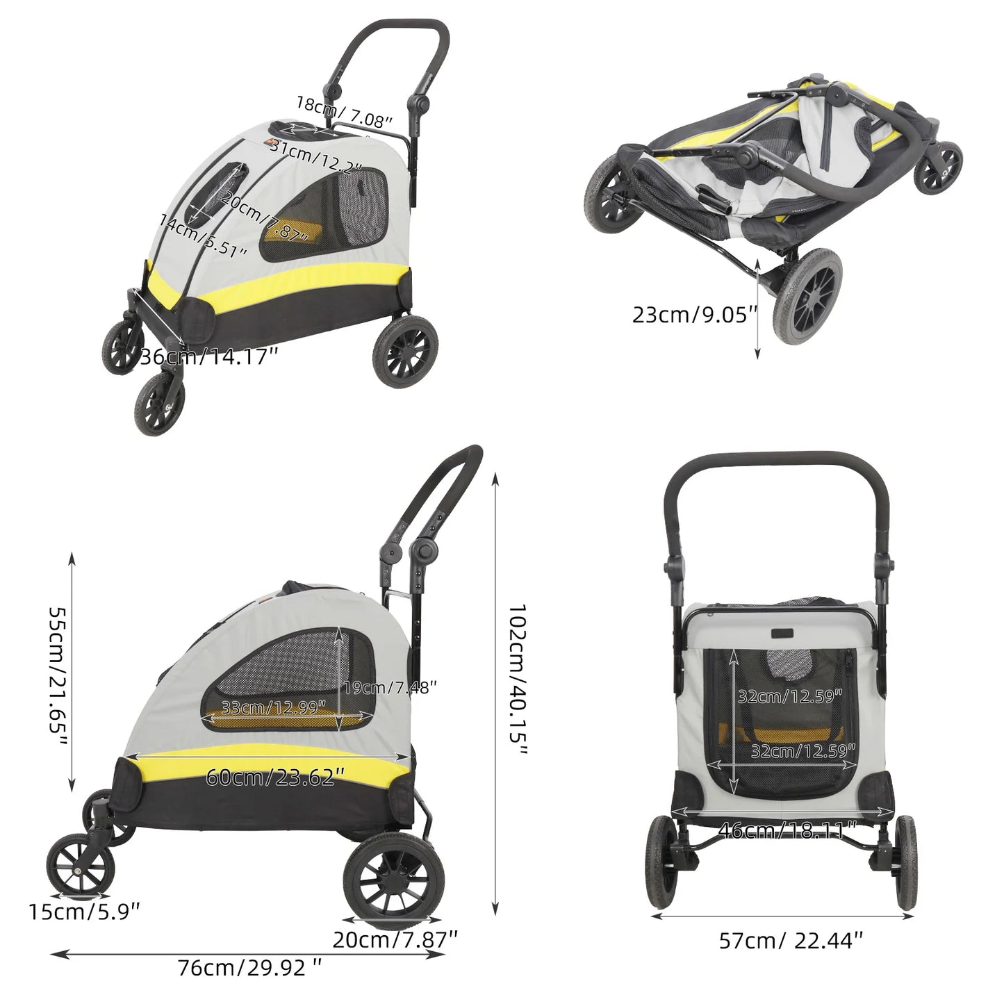 Portable Outdoor Pet Folding Jogger Wagon