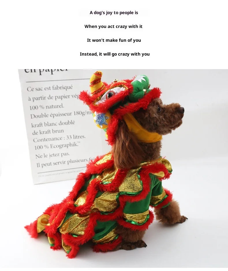 Chinese Style Chinese  Pet Outfits for Cats Dogs