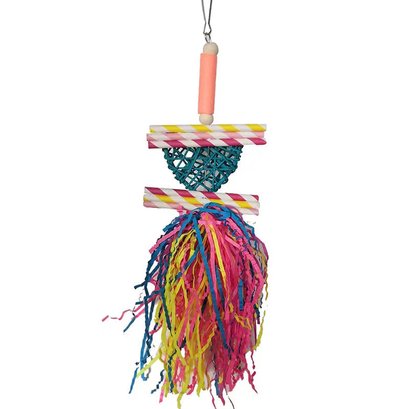 Assorted Hanging Cage Bird Chewing Rack Toys