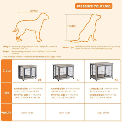 Wooden Dog Crate Furniture