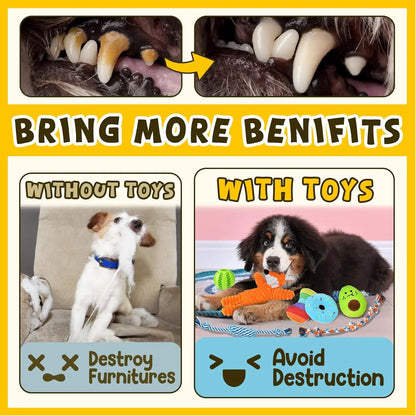 9 Pack Puppy Toys for Teething