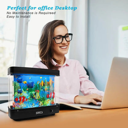 Fake Fish Tank with Moving Fish