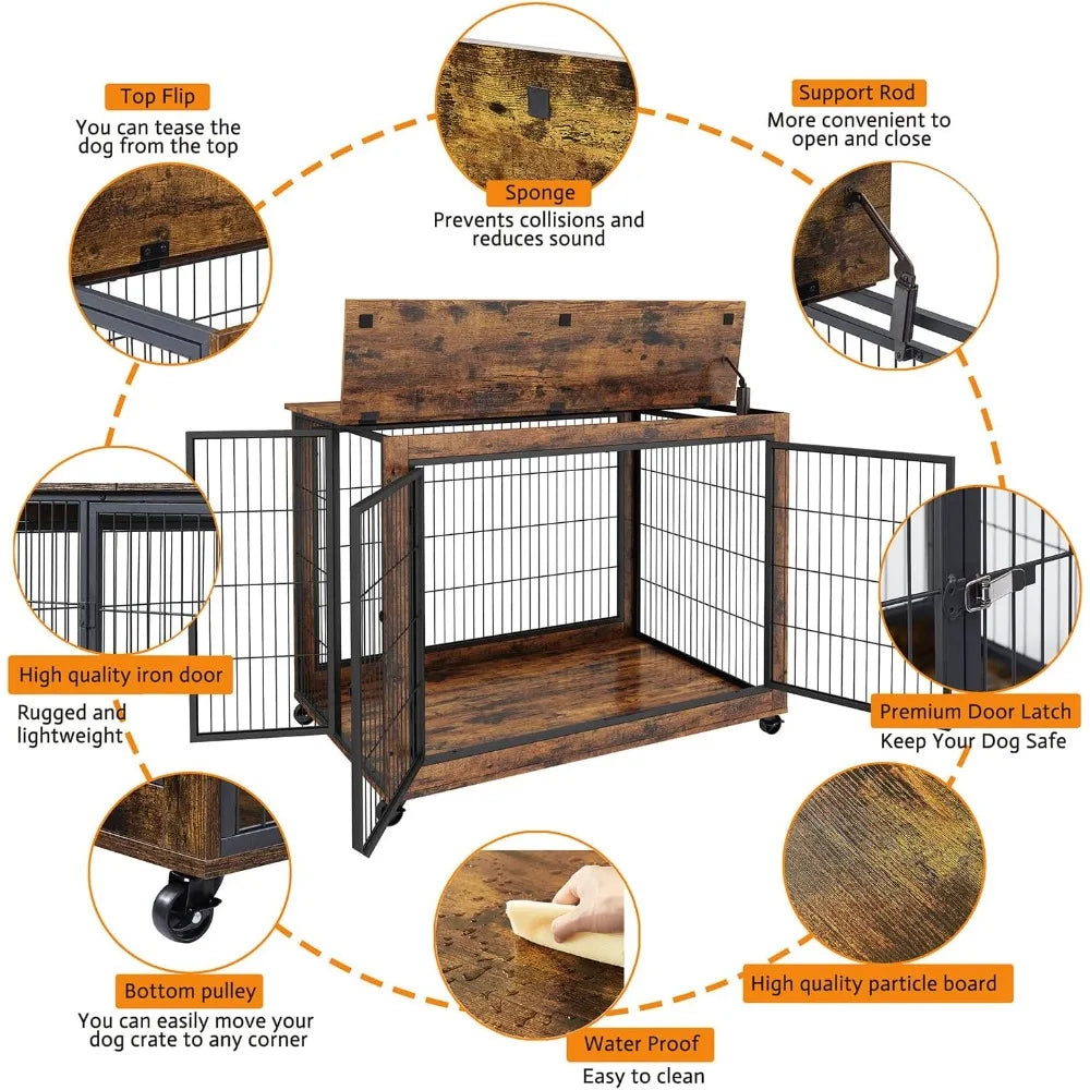 Wooden Dog Crate Furniture