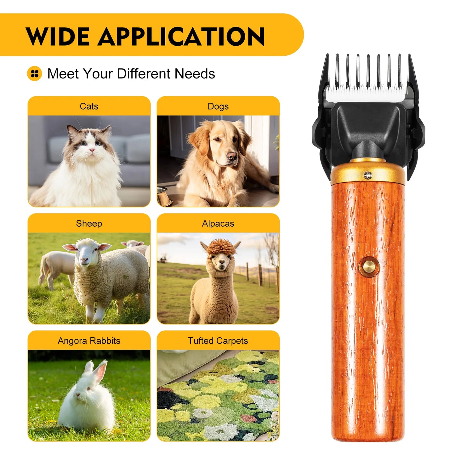 55W 8000rpm Professional Pet Clipper