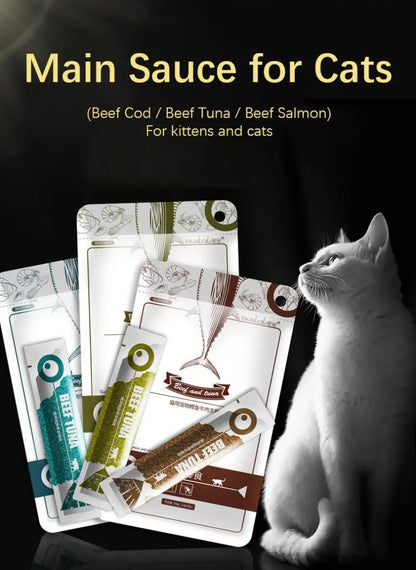 Cat Strips Cod Tuna Beef 8 pcs