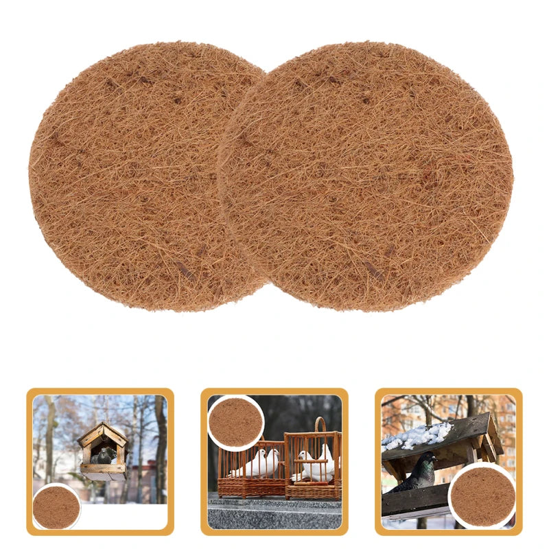 10pc Round Bird Cage Nesting Mats