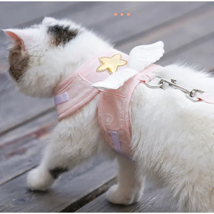 Angel Wing Vest Cat Dog Set