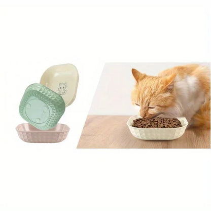 6pcs Non-Slip Cat Bowls Set