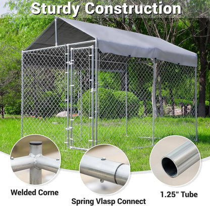 Large Galvanized Dog Kennel