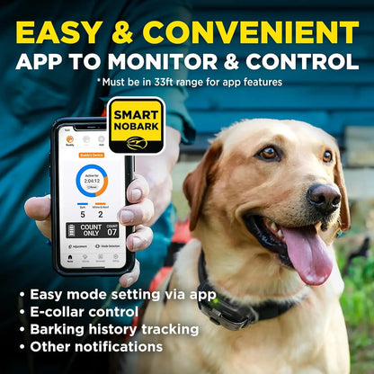 Smart NOBARK Detects Whining and Barking Collar
