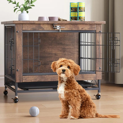 Rustic Dog Crate Furniture