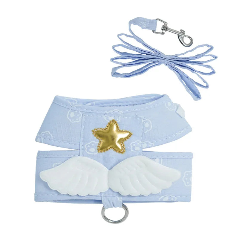 Angel Wing Vest Cat Dog Set