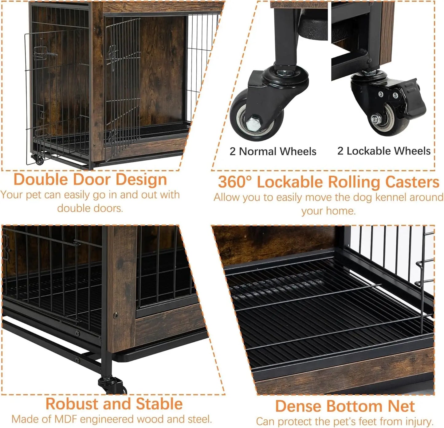 Rustic Dog Crate Furniture
