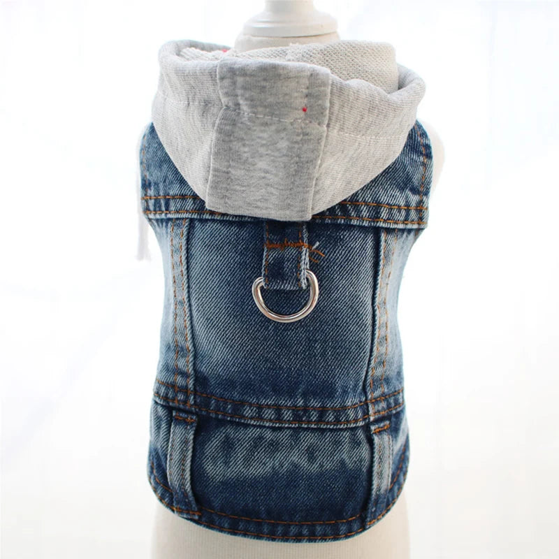 Denim Pet Clothes for Small Dogs