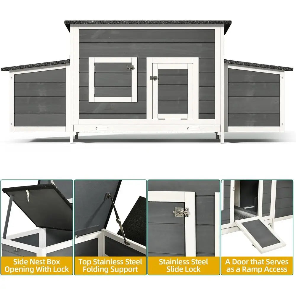 Solid Wood Chicken Coop