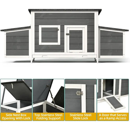 Solid Wood Chicken Coop