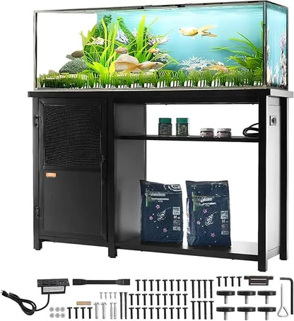 Aquarium Stand with 75 Gallon Fish Tank
