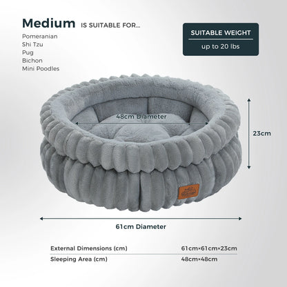 Washable Round Pet Bed