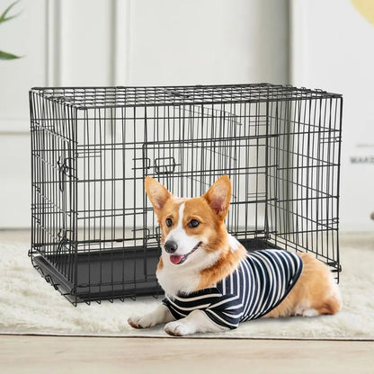 XL Dog Crate Dog Kennel Double Door,42 inch