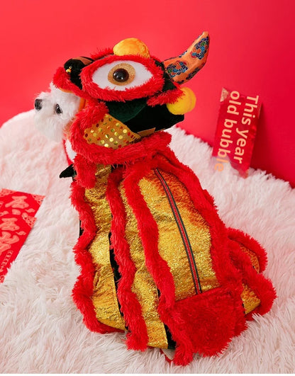 Chinese Style Chinese  Pet Outfits for Cats Dogs
