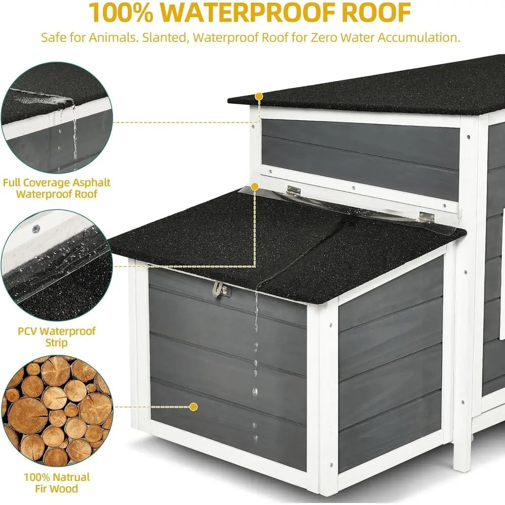Solid Wood Chicken Coop
