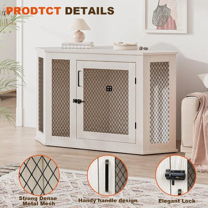 Decorative Pet Crate Side Table