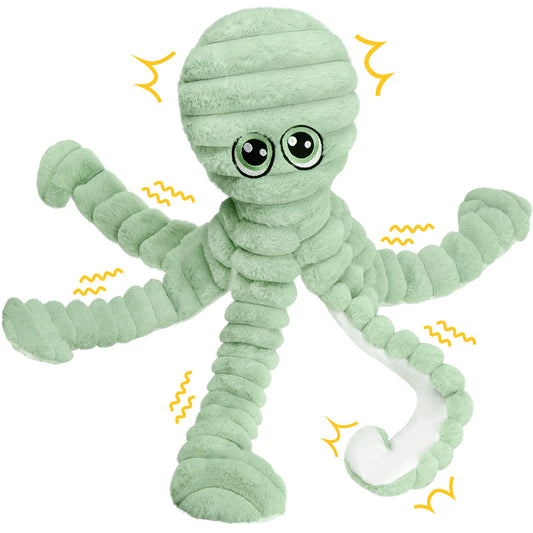 Octopus Design Squeaky Plush Toy