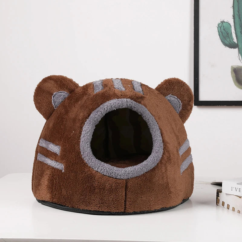 Cute Bear Head Shape Cave for Cats House