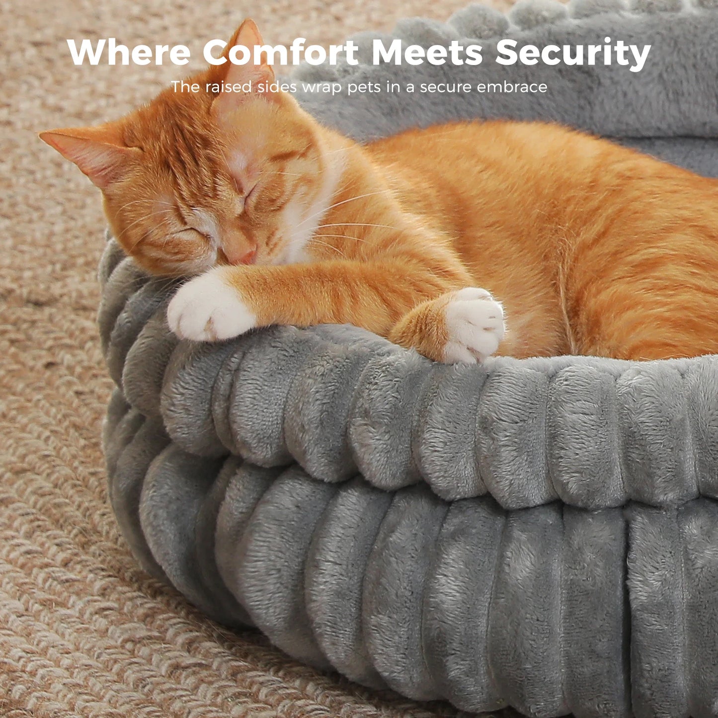 Washable Round Pet Bed