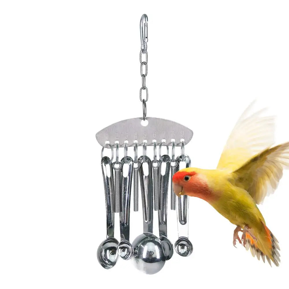 Parrot Stainless Steel spoon Toy