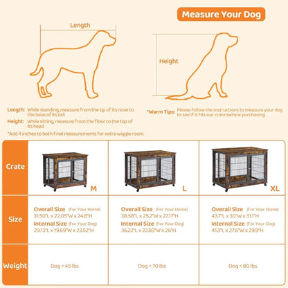 Wooden Dog Crate Furniture